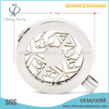 Fashion floating plate stainless steel coin locket,letter locket